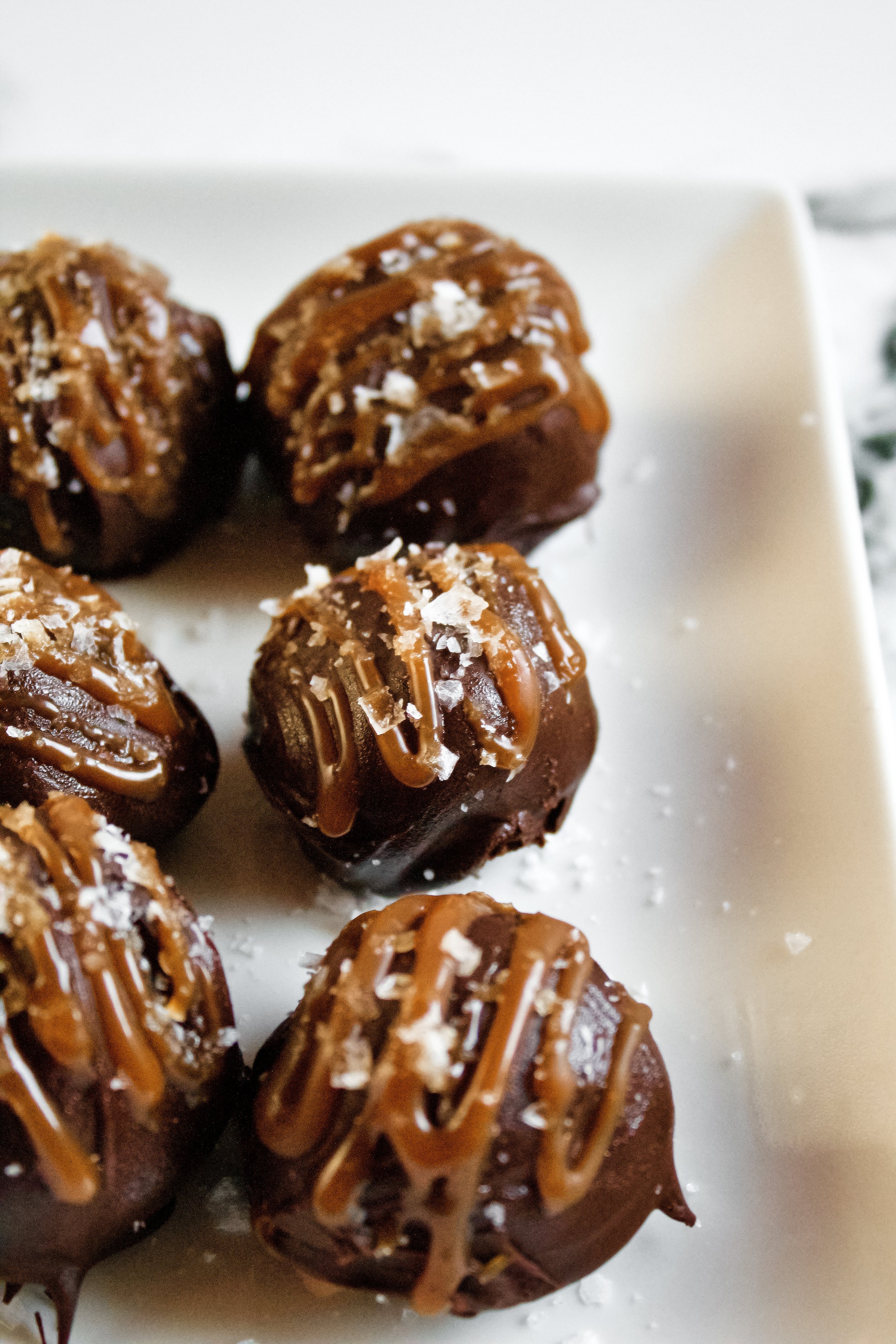Salted Caramel Chocolate Truffles Vegan Option Poetry Pies